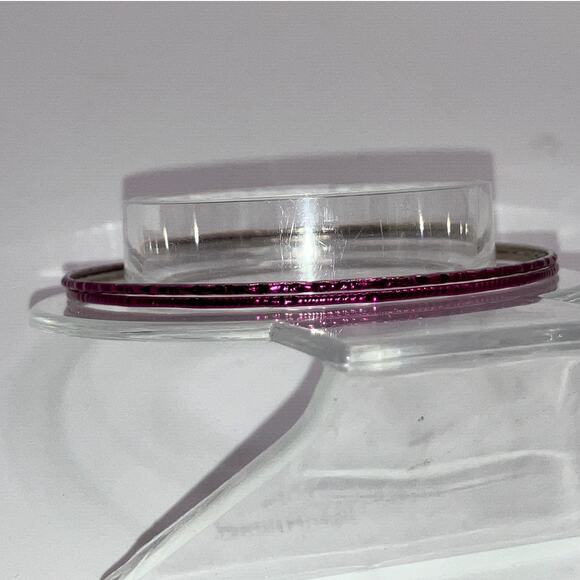 2 Purple Thin Textured 2 5/8" Bangle Bracelets! - Picture 7 of 7